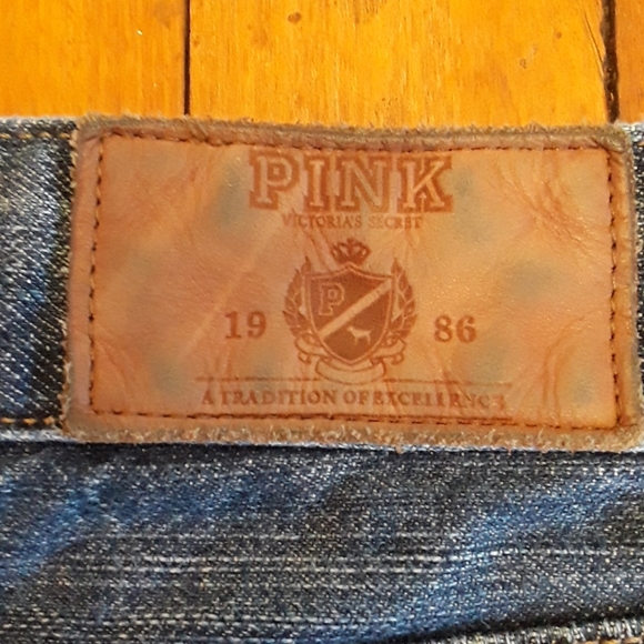 VS Pink Distressed Denim Shorts - Picture 2 of 6